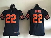 Youth Nike Chicago Bears #22 Matt Forte Blue With Orange Game Jersey
